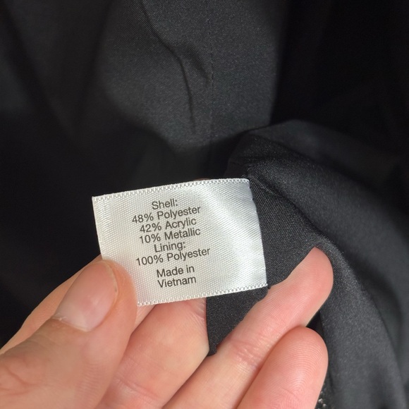 Lane Bryant Metallic Jaquard Jacket in Black and Gold - Size 18/20 - Picture 11 of 12